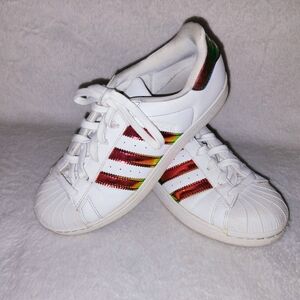 Rare Adidas Superstar Iridescent Stripe Sneakers